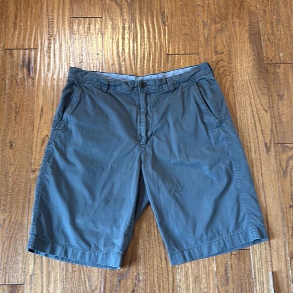 J.Crew grey blue cotton 10” chino short size 35 - Picture 2 of 8